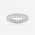 GWA092 - 4 ctw U shaped Round Lab Grown Diamond Eternity Band - 4mm Width