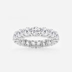 GWA092 - 4 ctw U shaped Round Lab Grown Diamond Eternity Band - 4mm Width