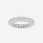 GWA092 - product video for 3 ctw U shaped Round Lab Grown Diamond Eternity Band - 3.5mm Width