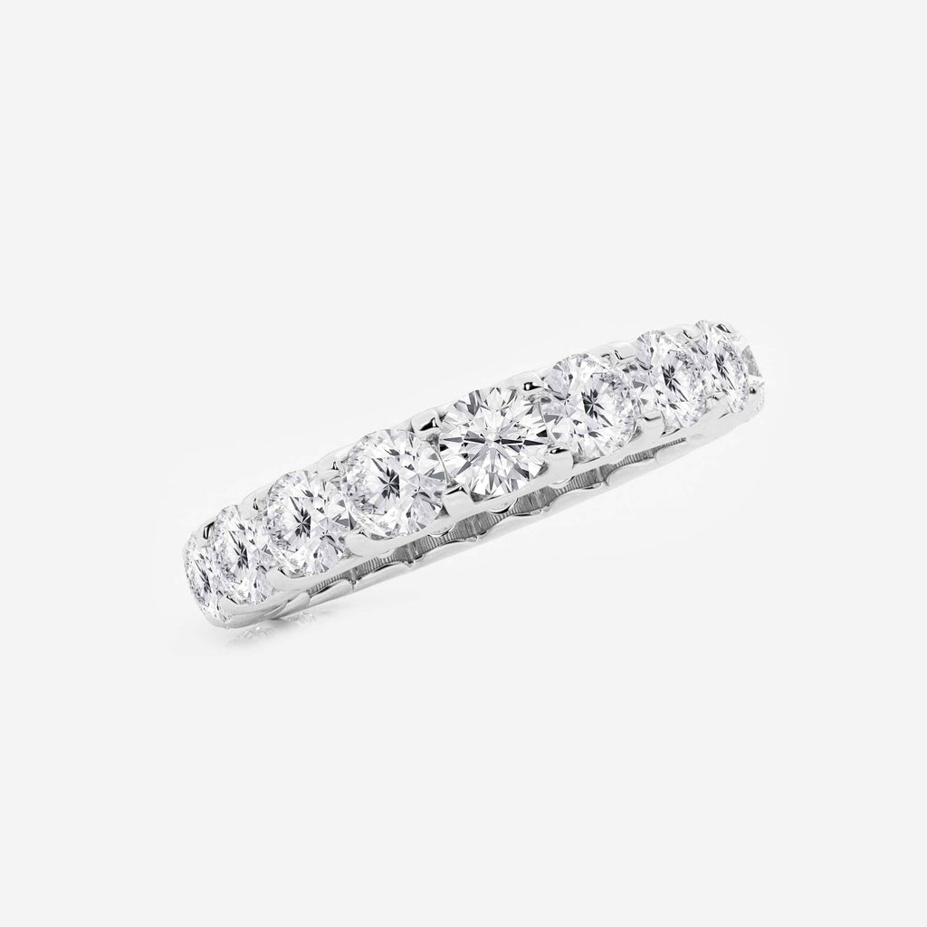 GWA092 - Additional Image 1 for  3 ctw U shaped Round Lab Grown Diamond Eternity Band - 3.5mm Width