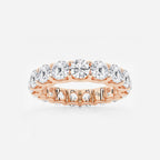 GWA092 - product video for 4 ctw U shaped Round Lab Grown Diamond Eternity Band - 4mm Width