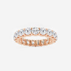 GWA092 - product video for 3 ctw U shaped Round Lab Grown Diamond Eternity Band - 3.5mm Width