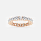 GWA092 - product video for 2 ctw U shaped Round Lab Grown Diamond Eternity Band - 3mm Width
