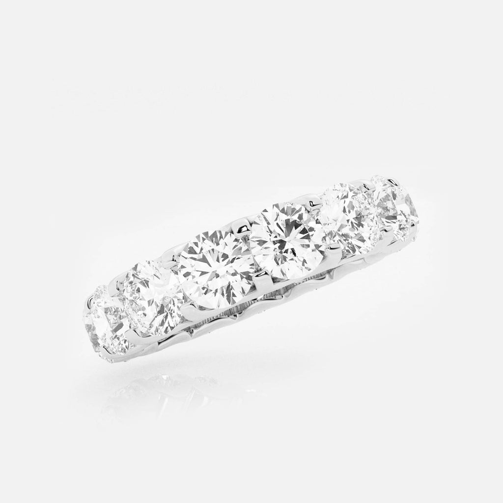 GWA092 - Additional Image 1 for  5 ctw U shaped Round Lab Grown Diamond Eternity Band - 4.4mm Width