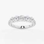 GWA093 - 3 ctw Round Lab Grown Diamond Five-Stone Anniversary Band