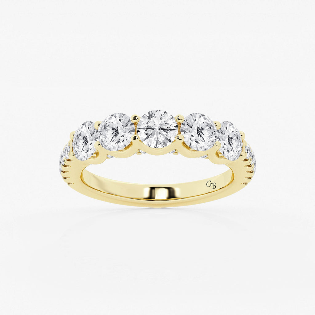 GWA093 - product video for 3 ctw Round Lab Grown Diamond Five-Stone Anniversary Band