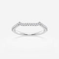 GWA094 - 1/6 ctw Round Lab Grown Diamond Contour Wedding Band