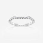 GWA094 - 1/6 ctw Round Lab Grown Diamond Contour Wedding Band