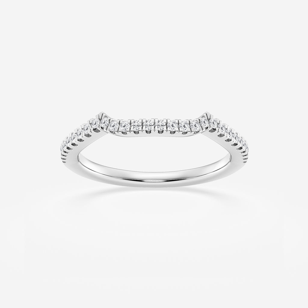 GWA094 - product video for 1/6 ctw Round Lab Grown Diamond Contour Wedding Band