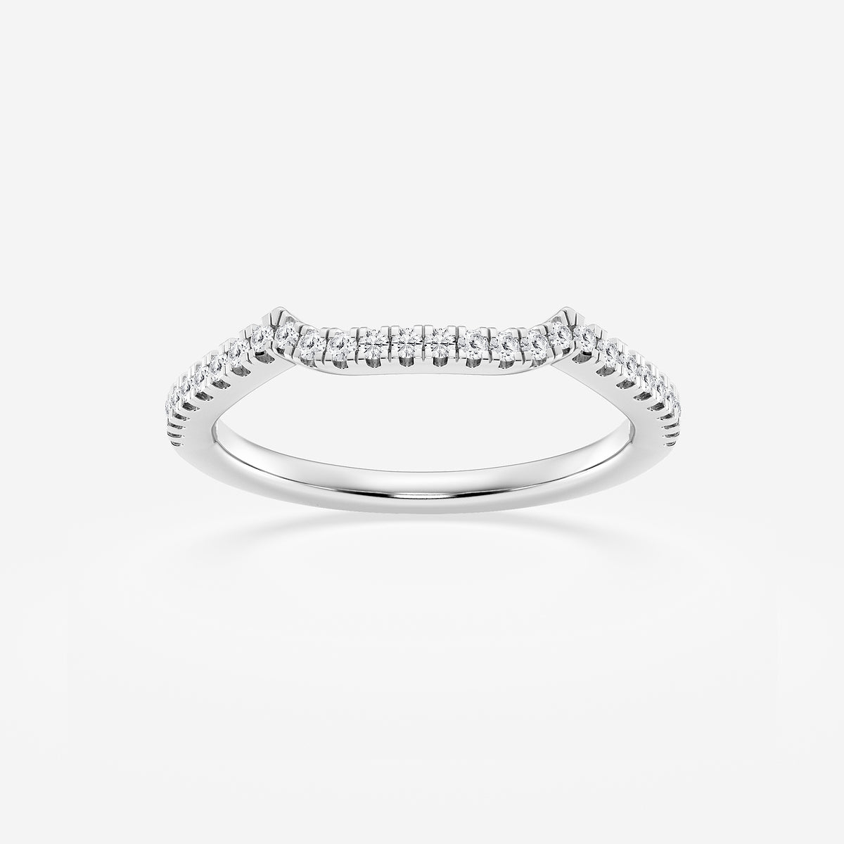 GWA094 - product video for 1/6 ctw Round Lab Grown Diamond Contour Wedding Band