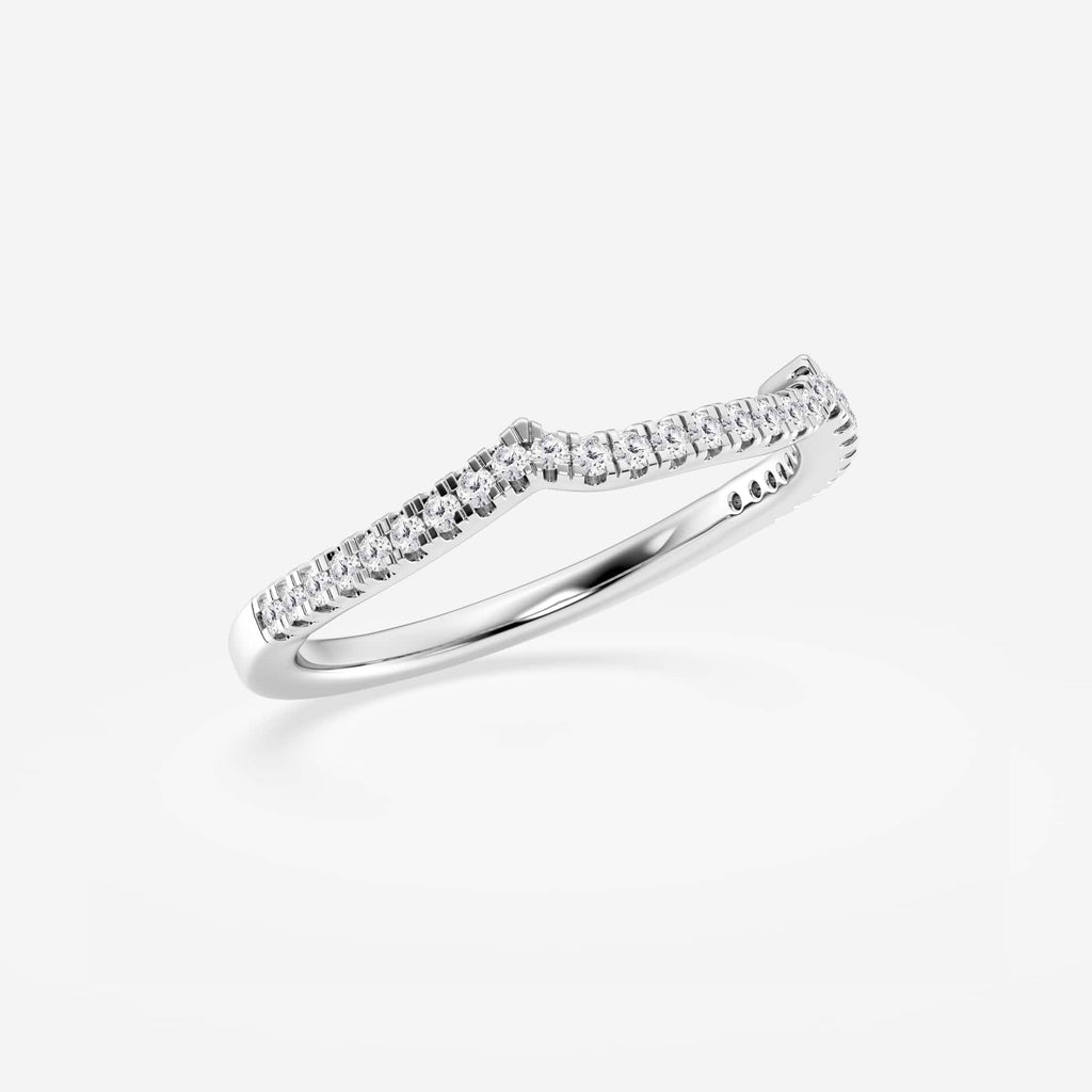 GWA094 - Additional Image 1 for  1/6 ctw Round Lab Grown Diamond Contour Wedding Band
