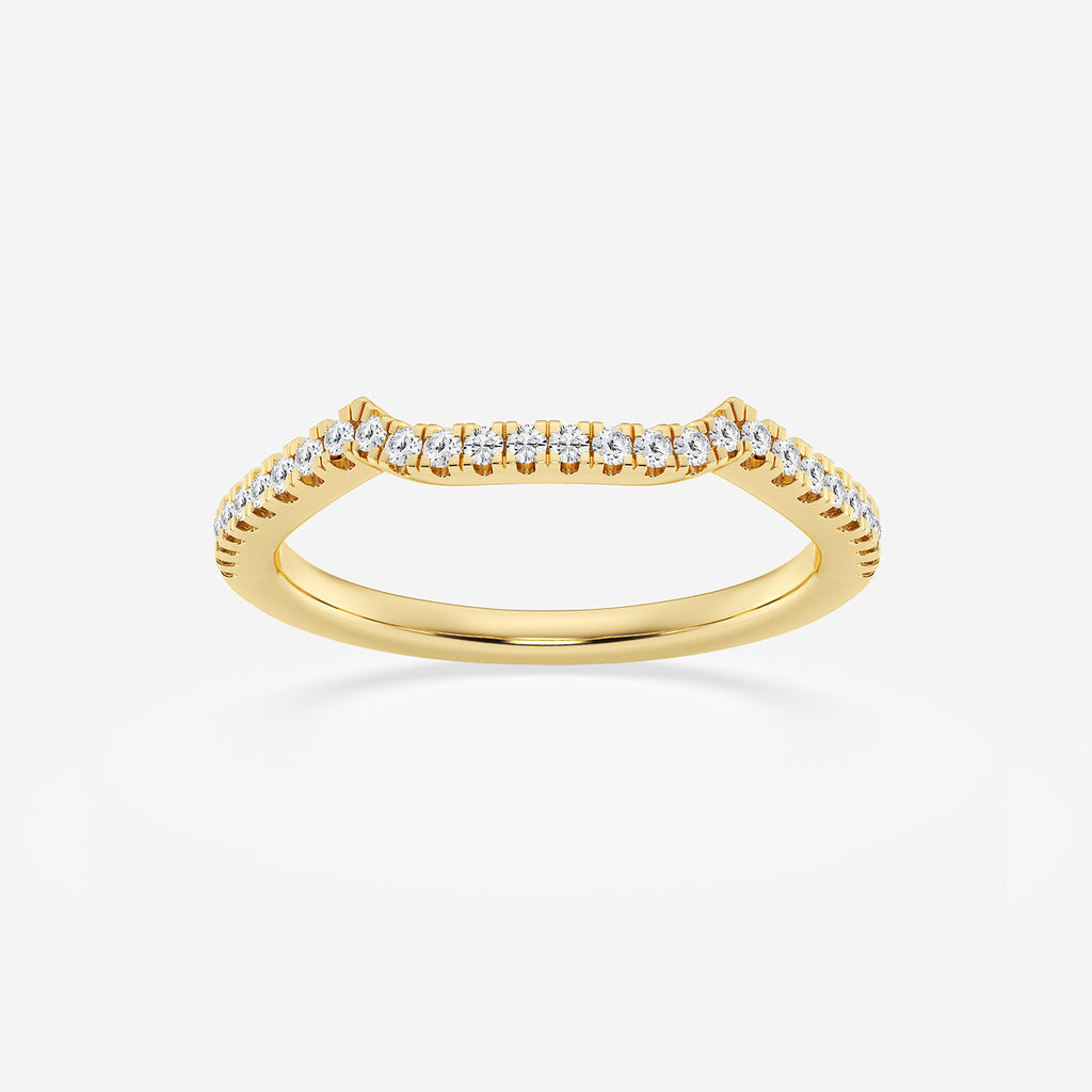 GWA094 - product video for 1/6 ctw Round Lab Grown Diamond Contour Wedding Band