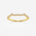 GWA094 - product video for 1/6 ctw Round Lab Grown Diamond Contour Wedding Band