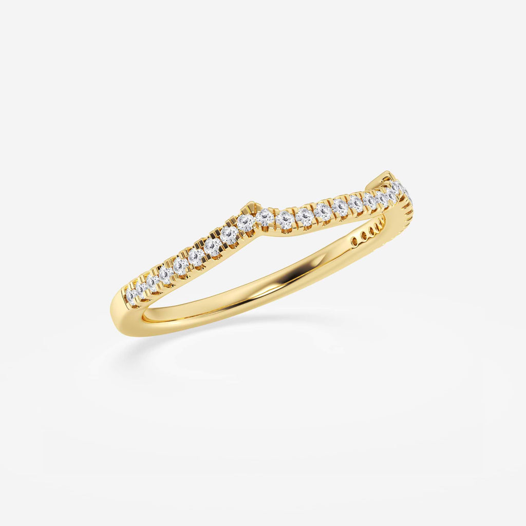GWA094 - Additional Image 1 for  1/6 ctw Round Lab Grown Diamond Contour Wedding Band