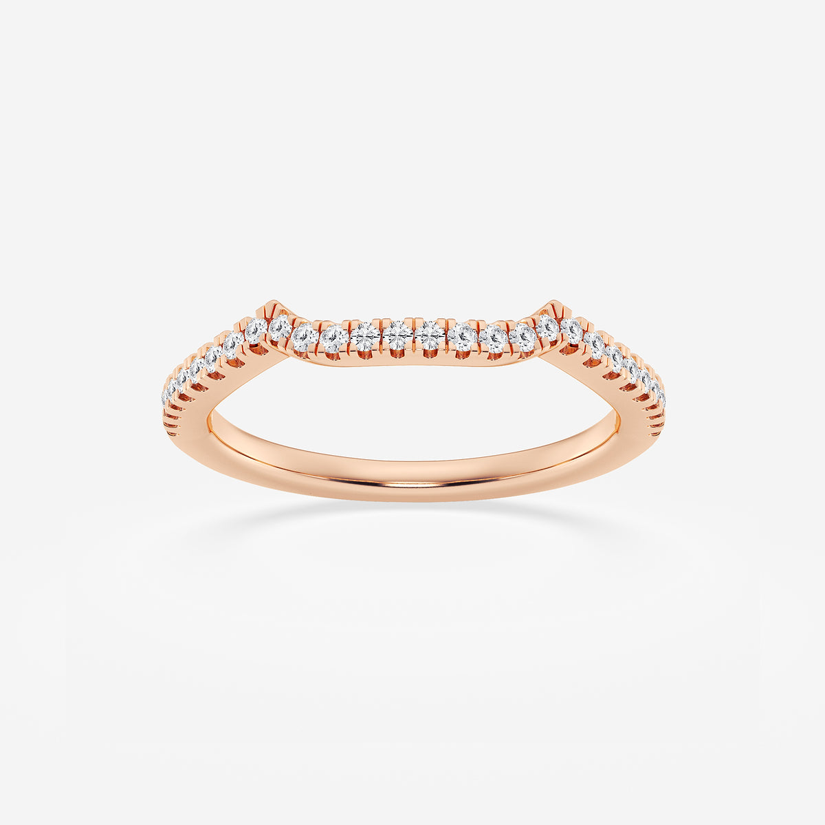 GWA094 - product video for 1/6 ctw Round Lab Grown Diamond Contour Wedding Band