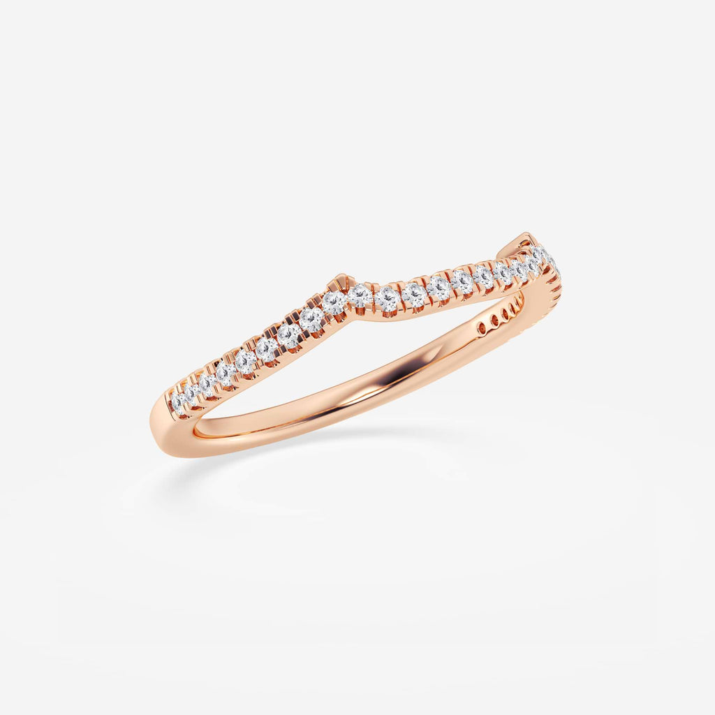 GWA094 - Additional Image 1 for  1/6 ctw Round Lab Grown Diamond Contour Wedding Band