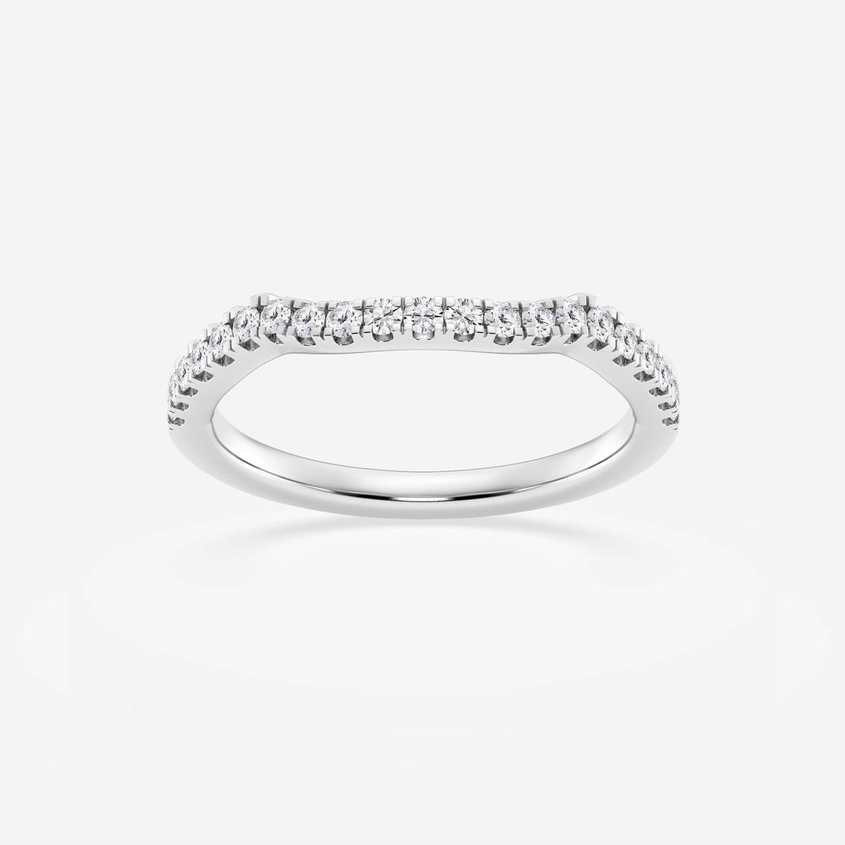 GWA094 - 1/4 ctw Round Lab Grown Diamond Micro Pave Wedding Band