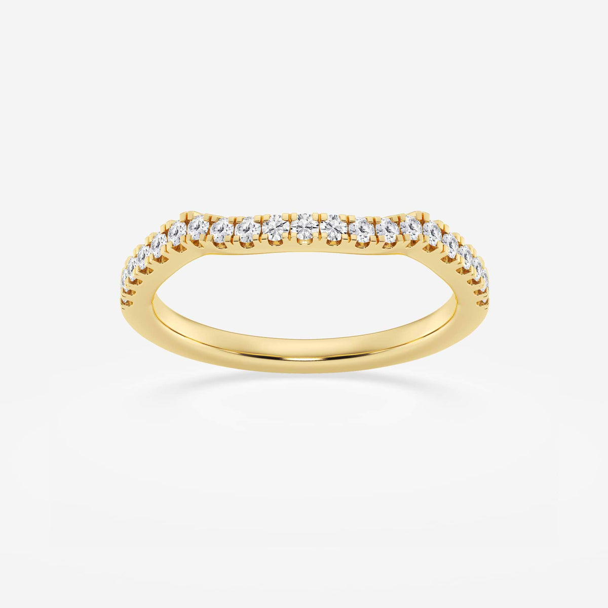GWA094 - 1/4 ctw Round Lab Grown Diamond Micro Pave Wedding Band