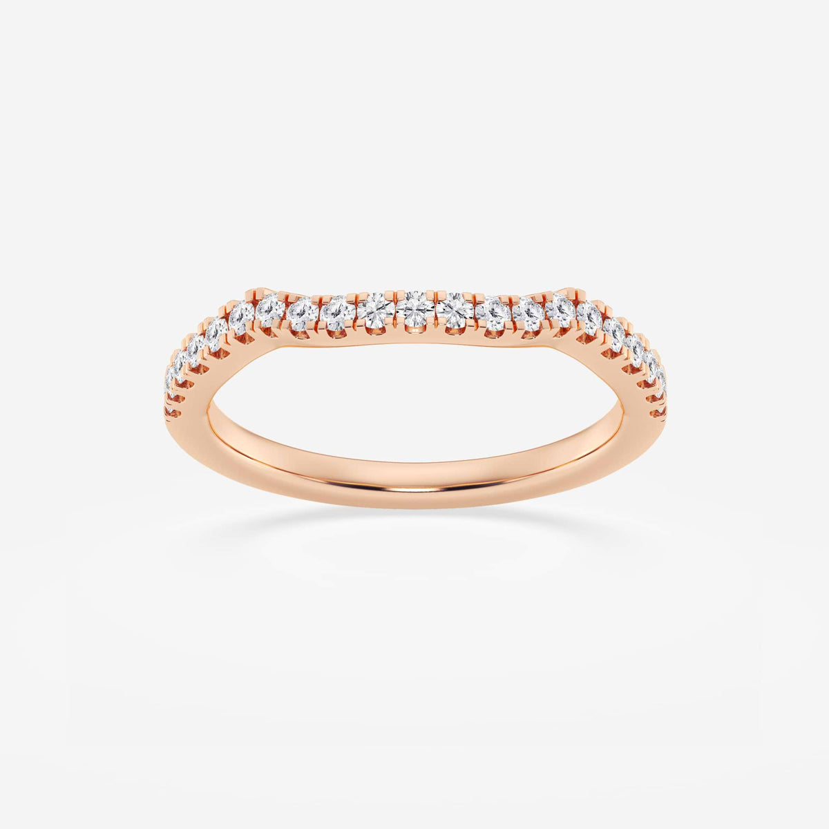 GWA094 - 1/4 ctw Round Lab Grown Diamond Micro Pave Wedding Band