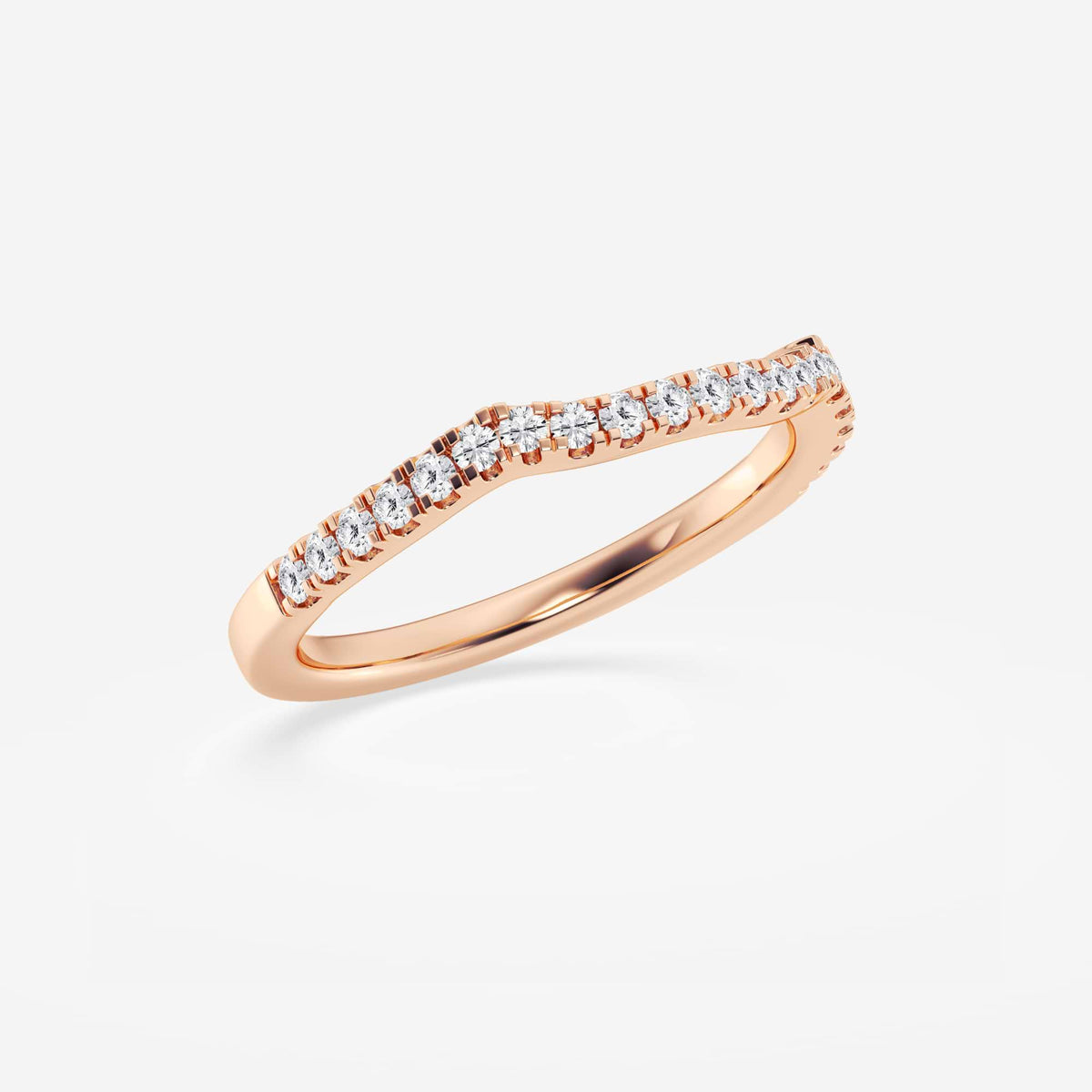 GWA094 - Additional Image 1 for  1/4 ctw Round Lab Grown Diamond Micro Pave Wedding Band