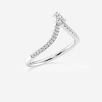 GWA095 - Additional Image 1 for  1/5 ctw Round Lab Grown Diamond Chevron Wedding Band