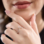 GWA095 - Additional Image 2 for  1/5 ctw Round Lab Grown Diamond Chevron Wedding Band