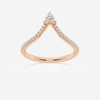 GWA095 - product video for 1/5 ctw Round Lab Grown Diamond Chevron Wedding Band