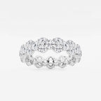 GWA097 - 2 1/2 ctw Garland Round Lab Grown Diamond Eternity Band - 5.3mm Width