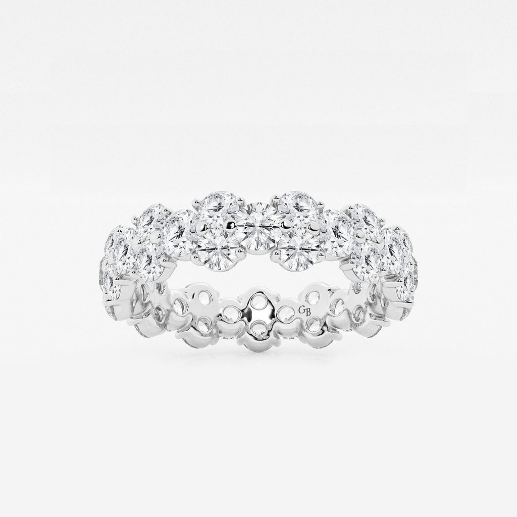 GWA097 - product video for 2 1/2 ctw Garland Round Lab Grown Diamond Eternity Band - 5.3mm Width