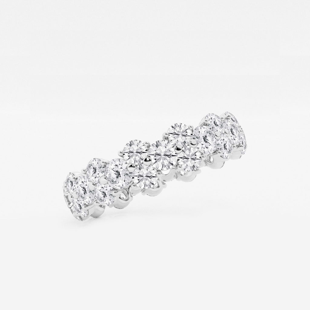 GWA097 - Additional Image 1 for  2 1/2 ctw Garland Round Lab Grown Diamond Eternity Band - 5.3mm Width