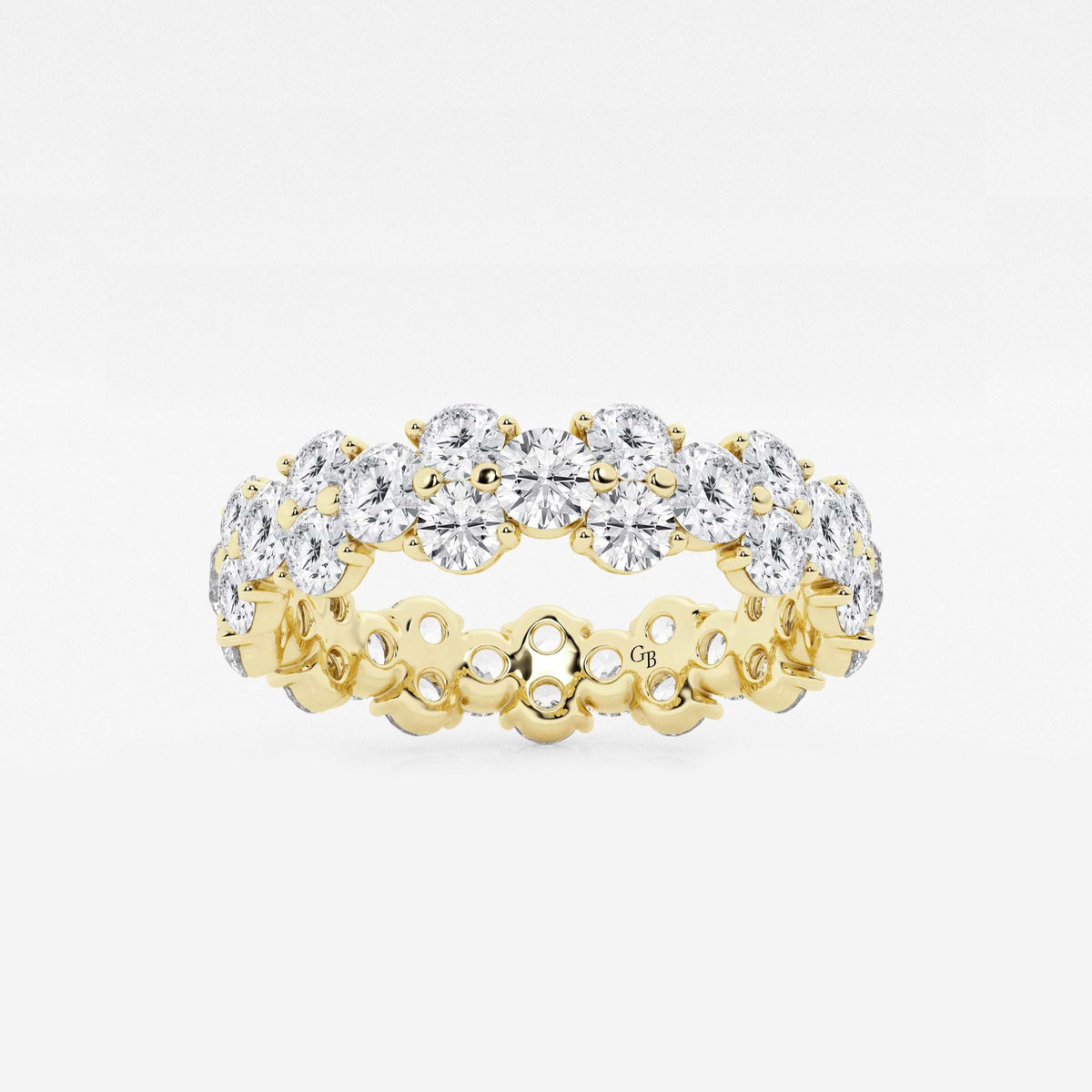 GWA097 - 2 1/2 ctw Garland Round Lab Grown Diamond Eternity Band - 5.3mm Width