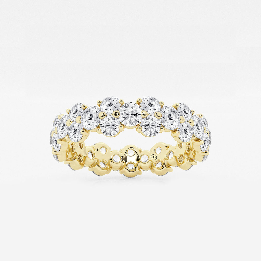 GWA097 - product video for 2 1/2 ctw Garland Round Lab Grown Diamond Eternity Band - 5.3mm Width