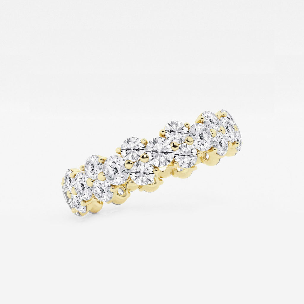 GWA097 - Additional Image 1 for  2 1/2 ctw Garland Round Lab Grown Diamond Eternity Band - 5.3mm Width