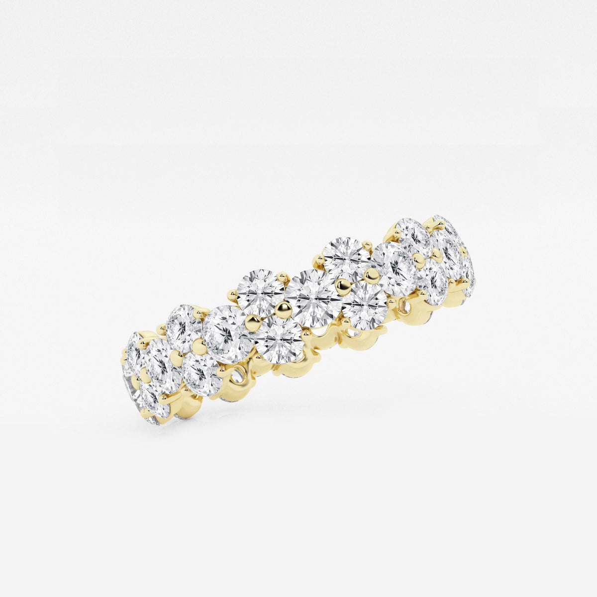 GWA097 - Additional Image 1 for  2 1/2 ctw Garland Round Lab Grown Diamond Eternity Band - 5.3mm Width