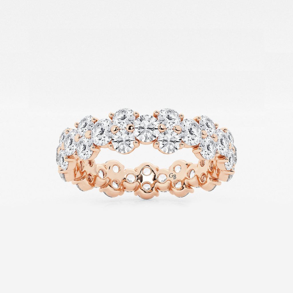 GWA097 - product video for 2 1/2 ctw Garland Round Lab Grown Diamond Eternity Band - 5.3mm Width
