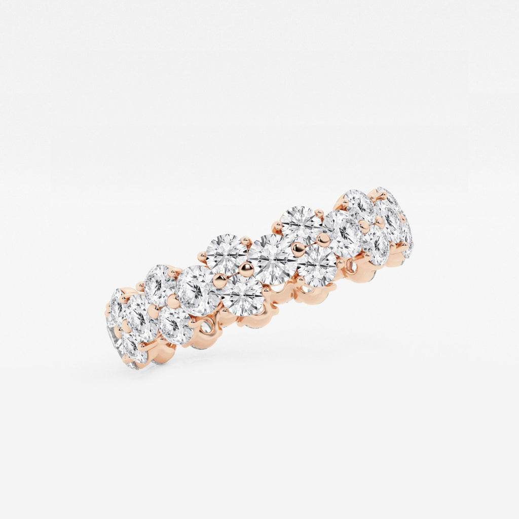 GWA097 - Additional Image 1 for  2 1/2 ctw Garland Round Lab Grown Diamond Eternity Band - 5.3mm Width