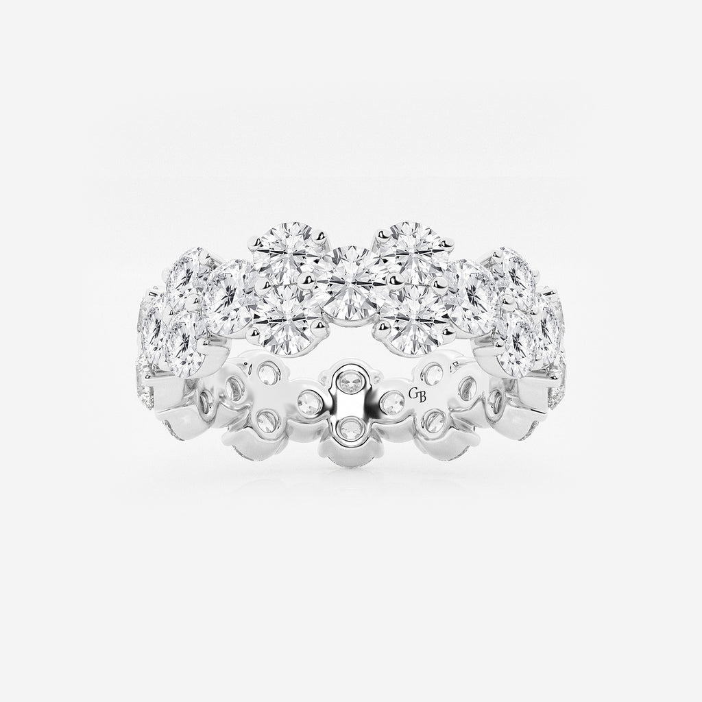 GWA097 - product video for 4 ctw Garland Round Lab Grown Diamond Eternity Band - 6.2mm Width