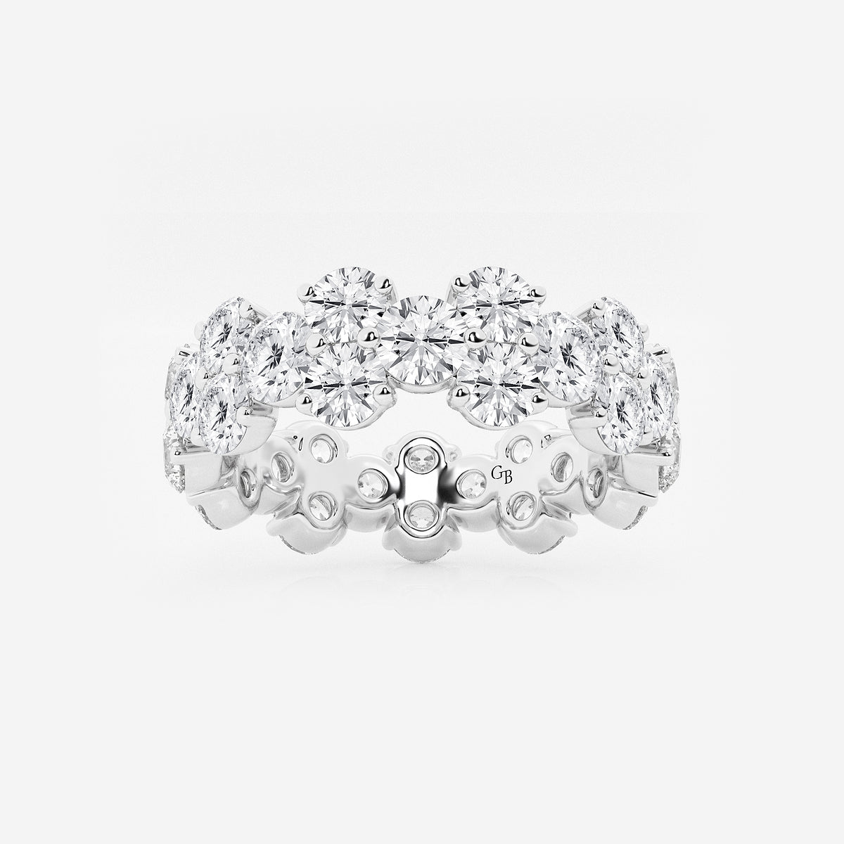 GWA097 - product video for 4 ctw Garland Round Lab Grown Diamond Eternity Band - 6.2mm Width