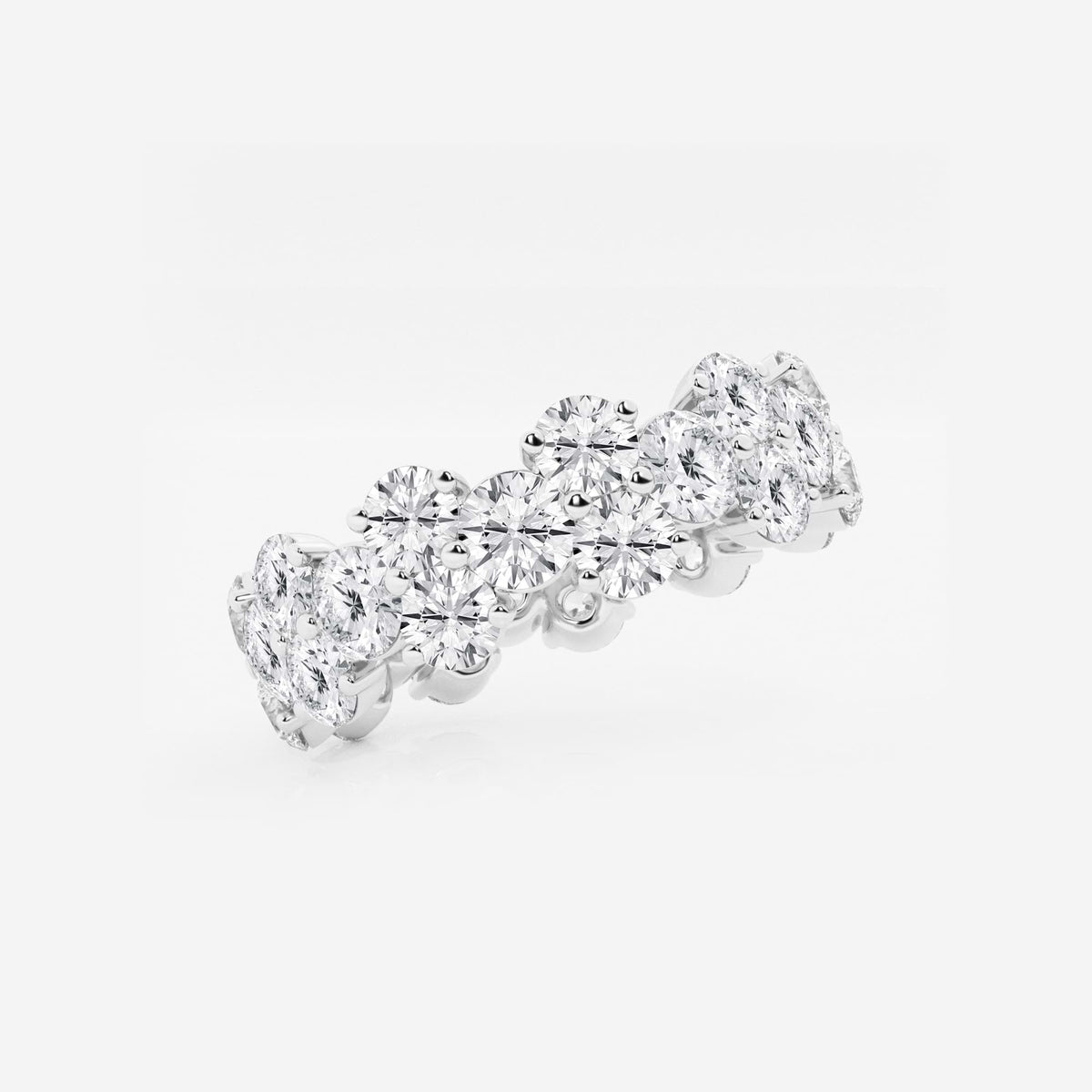 GWA097 - Additional Image 1 for  4 ctw Garland Round Lab Grown Diamond Eternity Band - 6.2mm Width