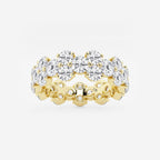 GWA097 - product video for 4 ctw Garland Round Lab Grown Diamond Eternity Band - 6.2mm Width