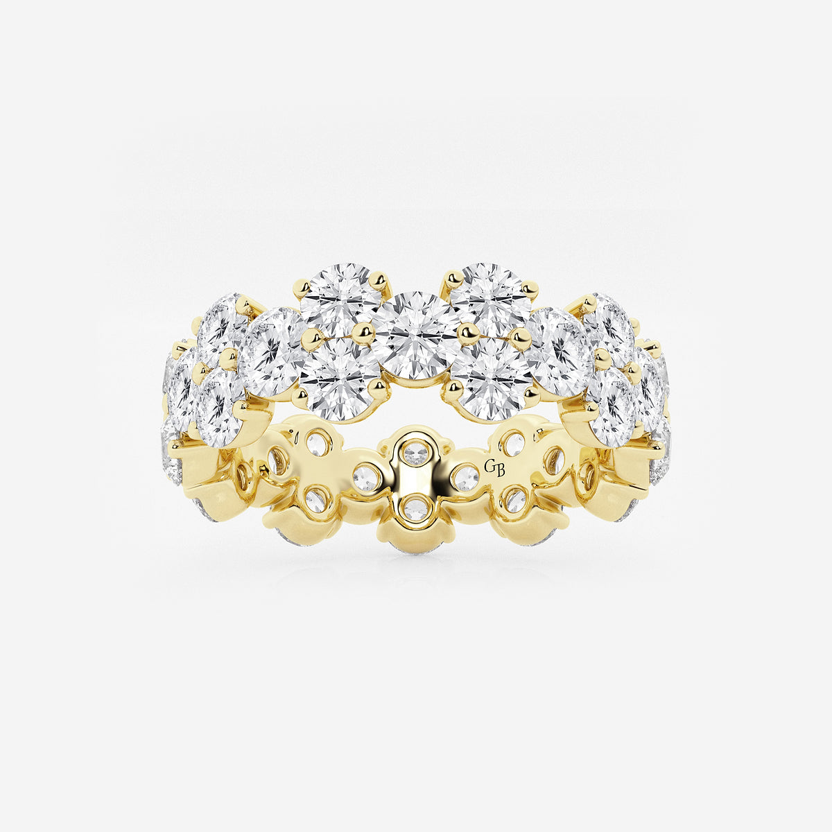 GWA097 - product video for 4 ctw Garland Round Lab Grown Diamond Eternity Band - 6.2mm Width