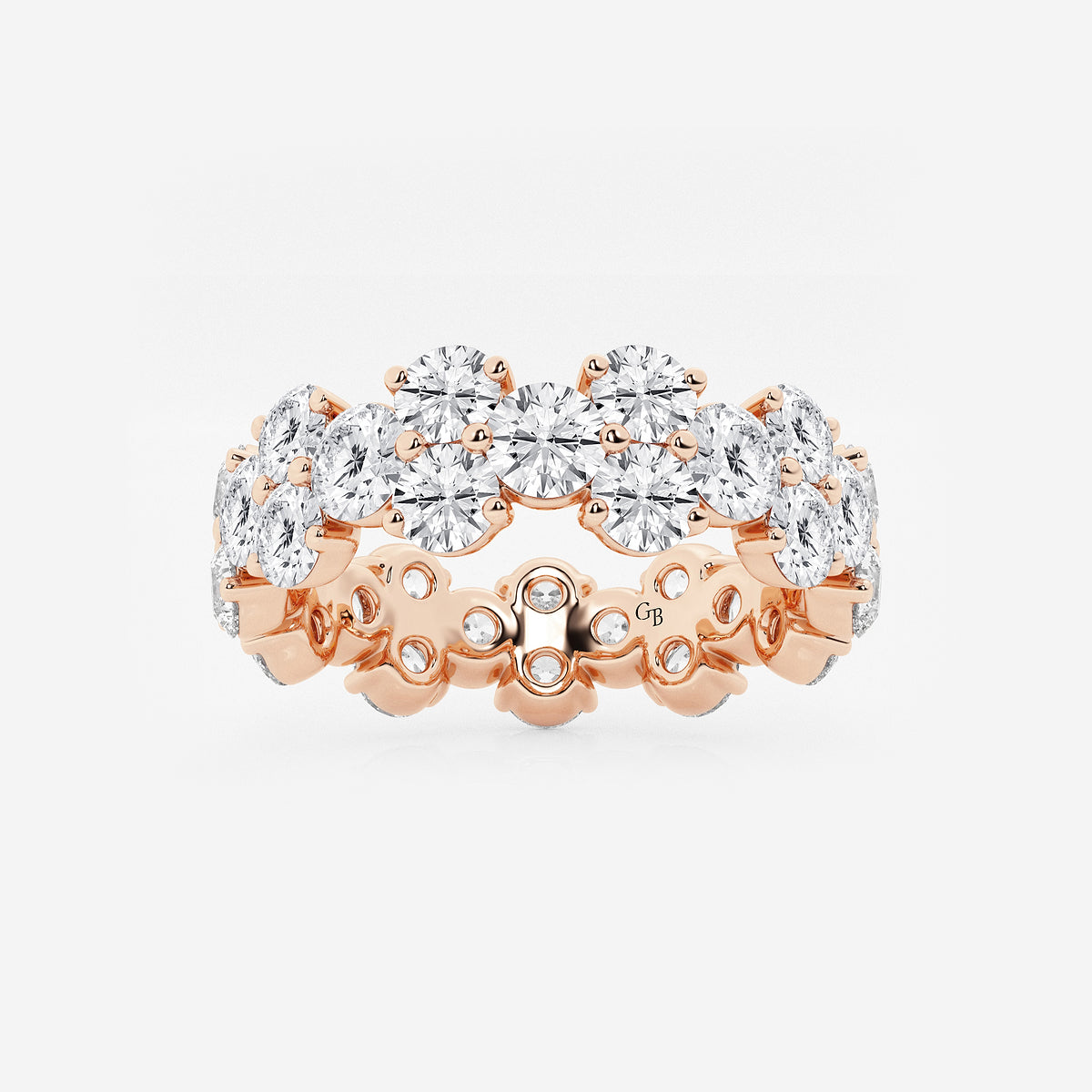 GWA097 - product video for 4 ctw Garland Round Lab Grown Diamond Eternity Band - 6.2mm Width
