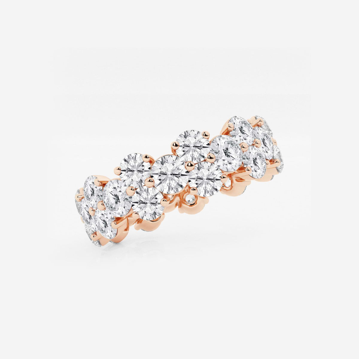 GWA097 - Additional Image 1 for  4 ctw Garland Round Lab Grown Diamond Eternity Band - 6.2mm Width