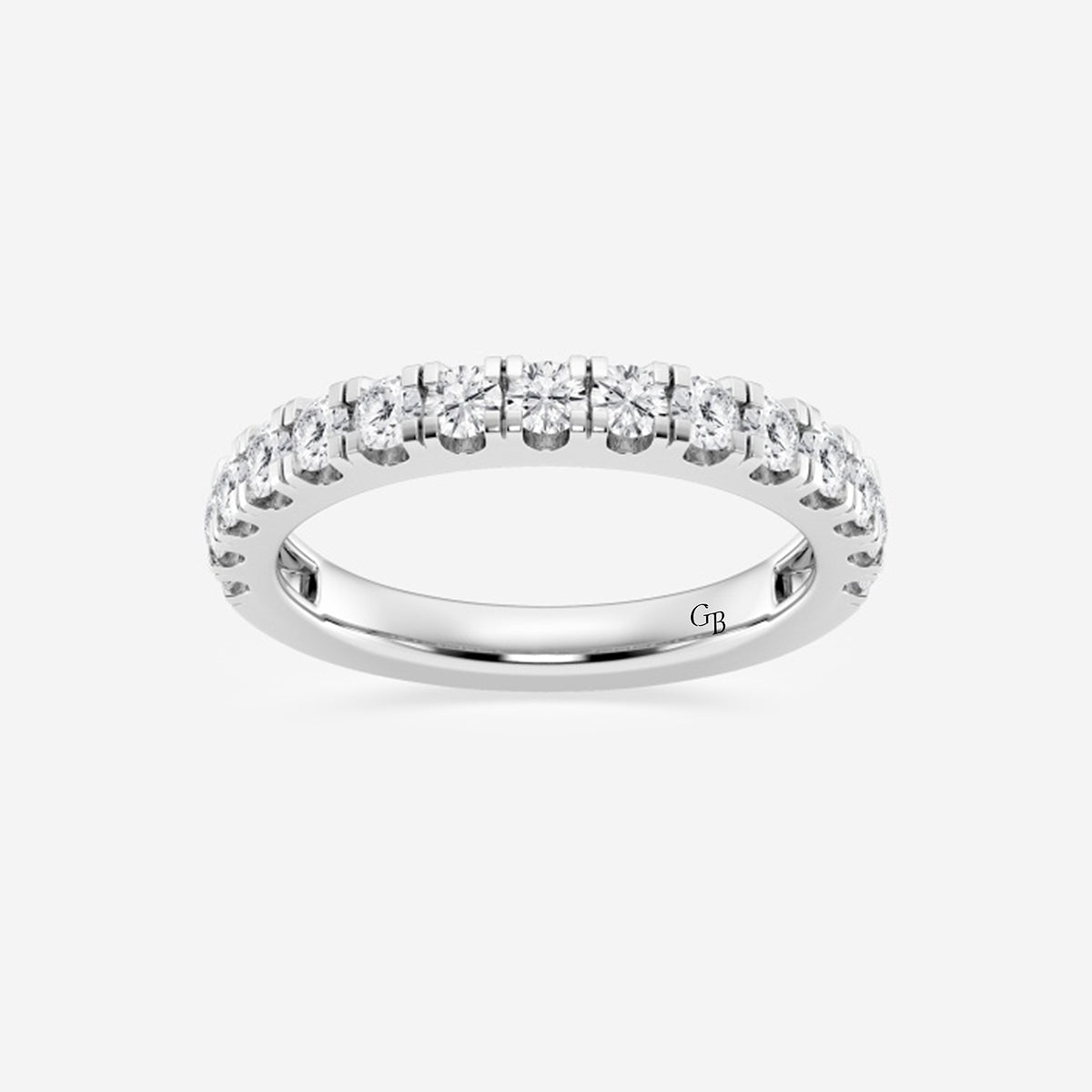 GWA098 - product video for 3/4 ctw Round Lab Grown Diamond Split Prong Wedding Band