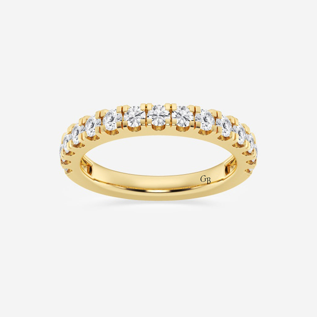 GWA098 - product video for 3/4 ctw Round Lab Grown Diamond Split Prong Wedding Band