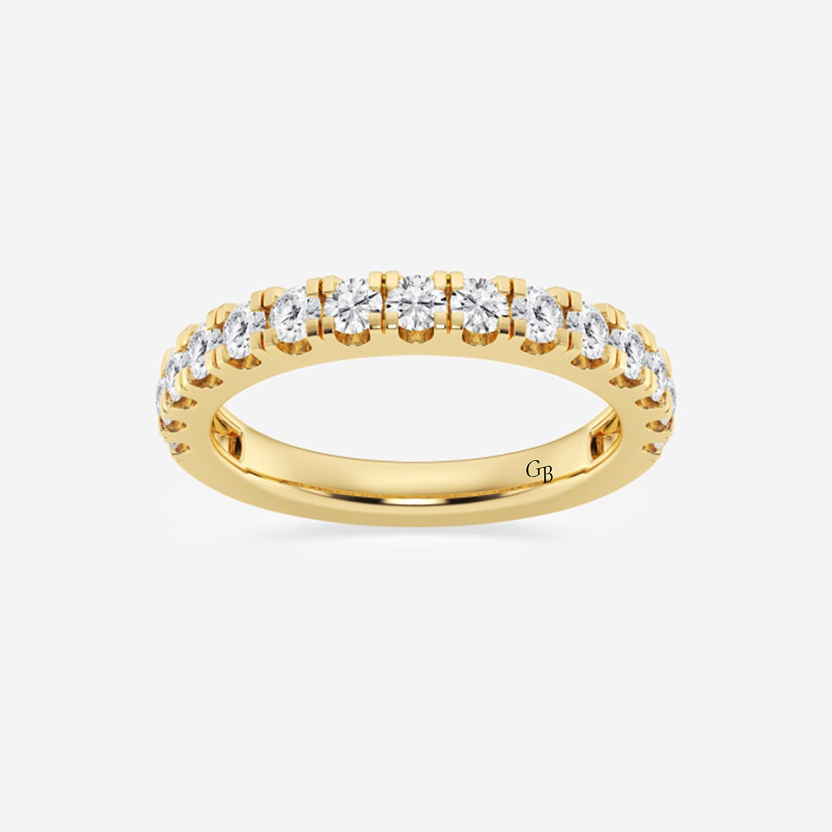GWA098 - product video for 3/4 ctw Round Lab Grown Diamond Split Prong Wedding Band
