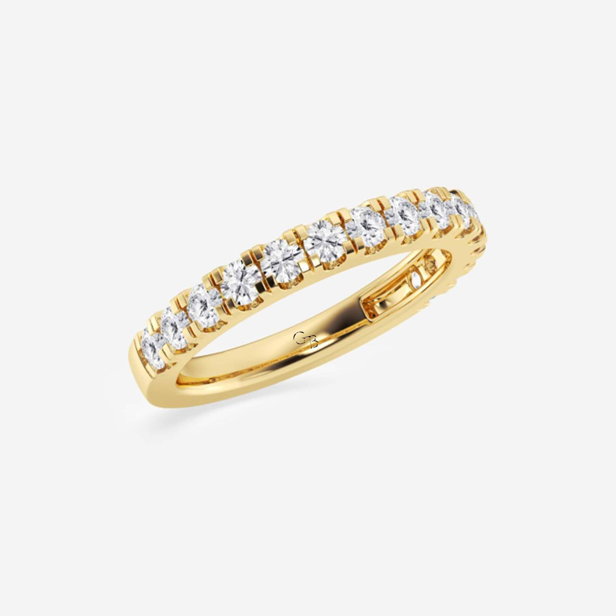 GWA098 - Additional Image 1 for  3/4 ctw Round Lab Grown Diamond Split Prong Wedding Band