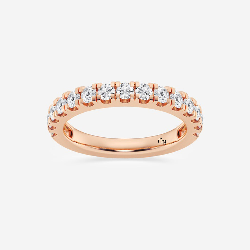 GWA098 - product video for 3/4 ctw Round Lab Grown Diamond Split Prong Wedding Band