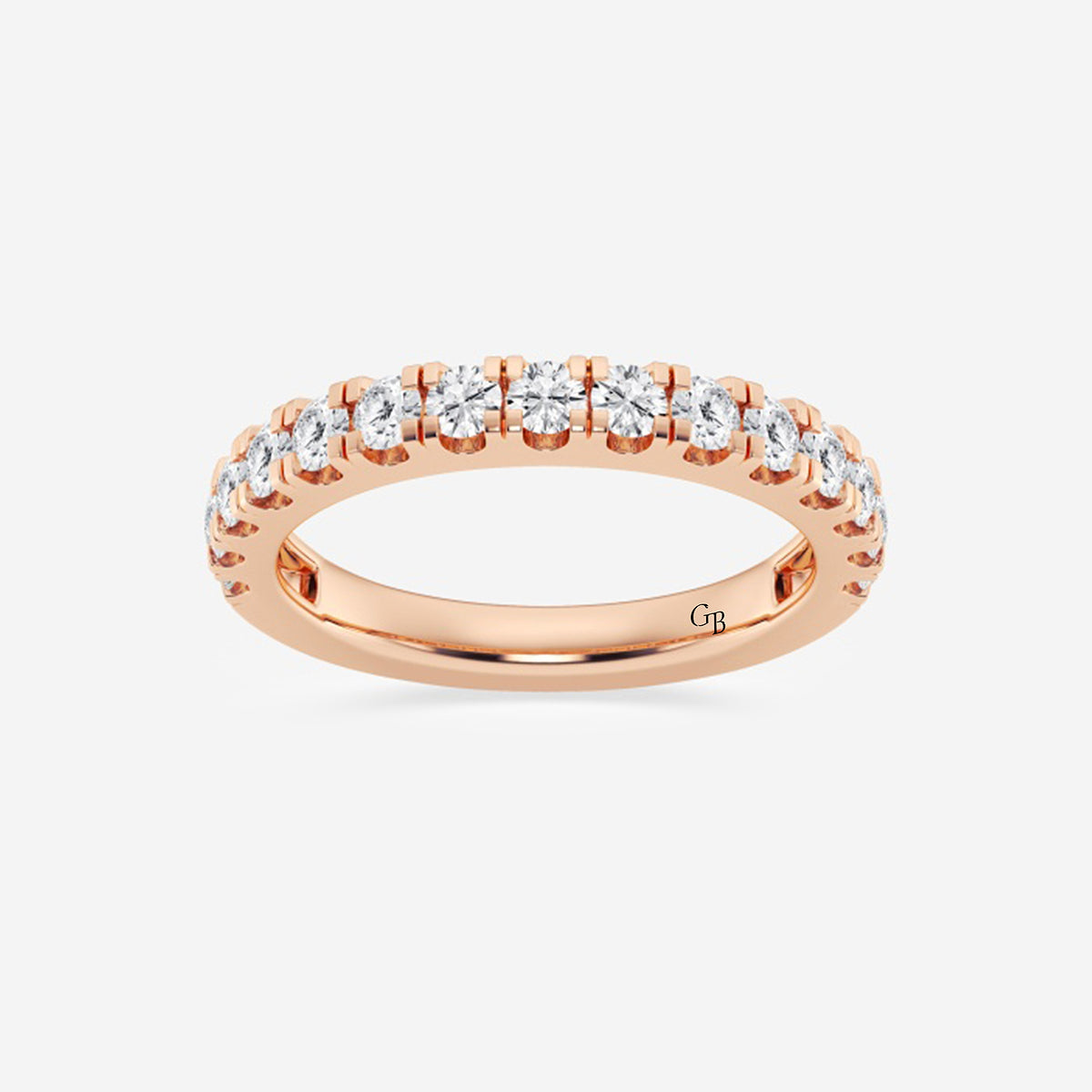 GWA098 - product video for 3/4 ctw Round Lab Grown Diamond Split Prong Wedding Band