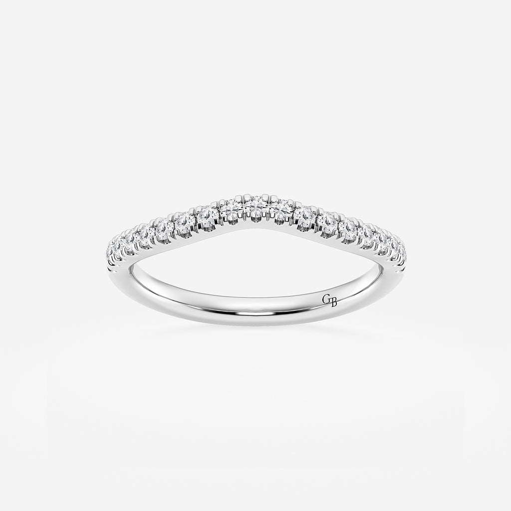 GWA099 - product video for 1/4 ctw Round Lab Grown Diamond Contour Wedding Band